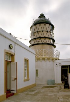 Detailed view from ENE of lighthouse tower