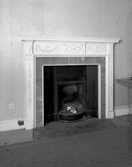 Scanned image of interior.
Detail of fireplace in South-East room on ground floor.