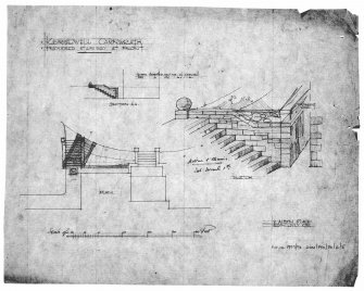 Lanarkshire, Carnworth, Kersewell.
Scanned image of proposed stariway at front.