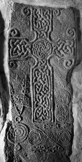 Scanned image of Dyce, Saint Fergus' Church, Pictish cross-slab. General view.