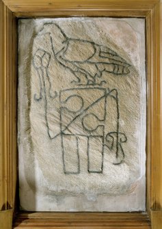 The Raven Stone, Pictish symbol stone.
Digital copy of E 56711 CN.