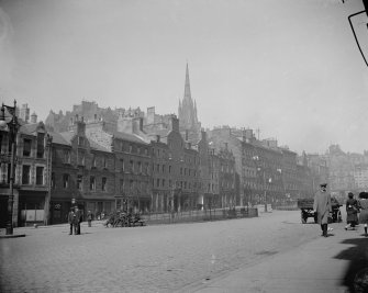 General view of part of North side of Grassmarket