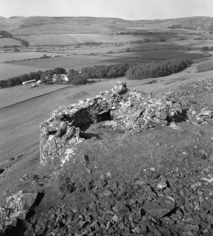 Scanned image of view of N angle tower.