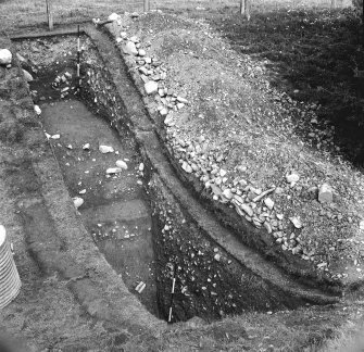 Excavation photographs: view of section through ditch.