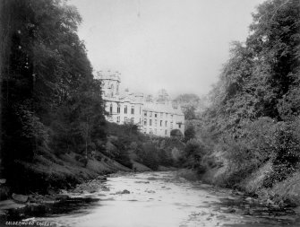 View of castle from river.
