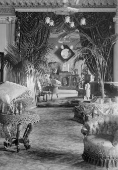 View of drawing room, Montrave House, Fife.