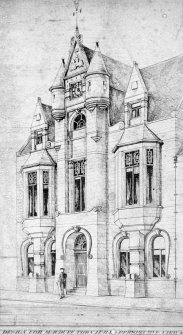 Photographic copy of design for Macduff Town Hall.