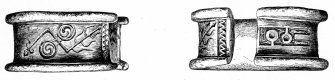 Digital image of penannular ring of silver chain. Allen and Anderson, 1903, p.473, fig. 503.