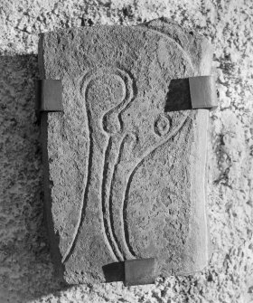 View of Inveravon no.3 Pictish symbol stone.