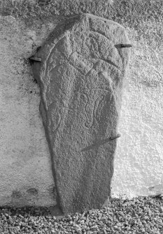 View of Inveravon no.4 Pictish symbol stone.