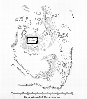Scanned image of drawing showing general plan.