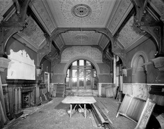 Interior, first floor, billiard room