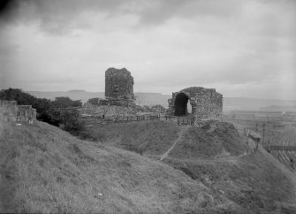 General view of Ardrossan Castle.