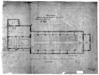 Scanned image of photographic copy of ground floor plan.