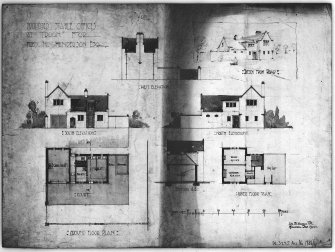 Plans of stable offices at house for Fred N Henderson.