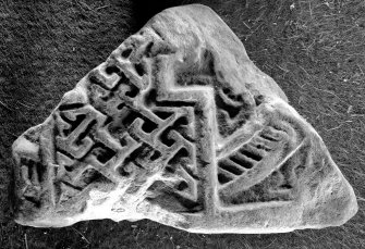 View of cross-slab fragment. Face of slab.
Digital copy of SU 283.