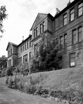 Scanned image of view from N of Nurses' Residence.