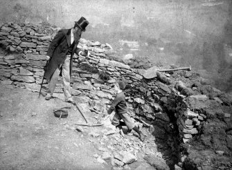 Scanned image of William Donnelly at an unknown site.