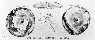 Dumbuck crannog excavation
Titled: 'Quern found at Dumbuck Crannog'
