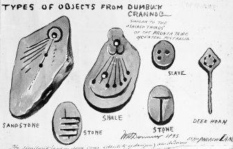 Dumbuck crannog excavation
Titled: 'Types of objects from Dumbuck Crannog'