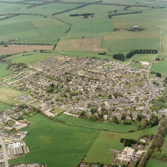 Oblique view centred on the village, taken from the SE.