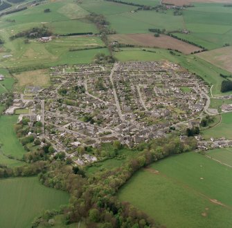 Oblique view centred on the village, taken from the E.