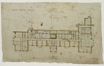 Formerly Dunblane Hydropathic Institution.
Ground floor plan.