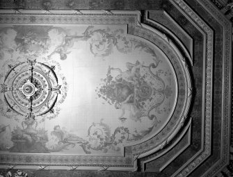 Interior.
View of S half of ceiling panel of ground floor dining room ceiling.