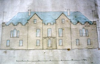 Copy of front elevation drawing by James Anderson, 1838