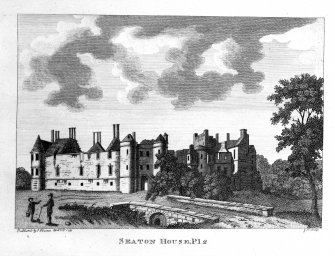 Scanned image of engraving showing general view.