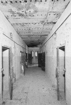 Scanned copy of Interior.
W block, first floor, view of corridor.