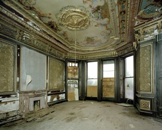 Dundee, Broughty Ferry, Camphill Road, Carbet Castle, interior.
View from NW of ground floor dining room.