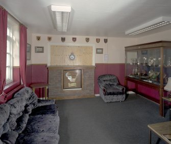 Interior view of 1935 Barrack Block showing 'Trpohy Room of Golf and Police Clubs.