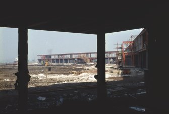 Glasgow Airport, Abbotsinch.
View of airport under construction.