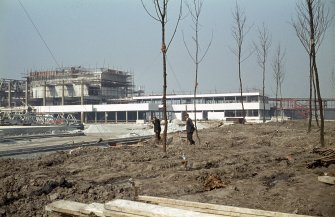 Glasgow Airport, Abbotsinch.
View of airport under construction.