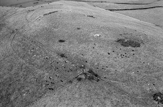 Oblique aerial view of Durn Hill, looking to the W.