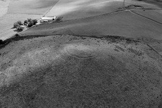 Oblique aerial view centred on the remains of the fort at Wheedlemont, looking to the ENE.