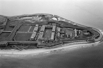 Oblique aerial view centred on Fort George, looking to the SSE.
