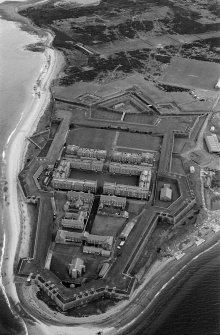 Oblique aerial view centred on Fort George, looking to the ENE.