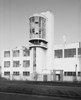 Glasgow, Renfrew Road, British Luma Kight Bulb Factory, Tower.
View from SE.
