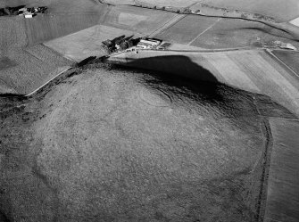 Oblique aerial view centred on the remains of the fort at Wheedlemont, looking to the E.