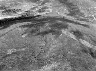 Oblique aerial view of the remains of the fort of Little Conval, looking to the S.