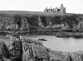 General view on the remains of Slains Castle, looking to the W.