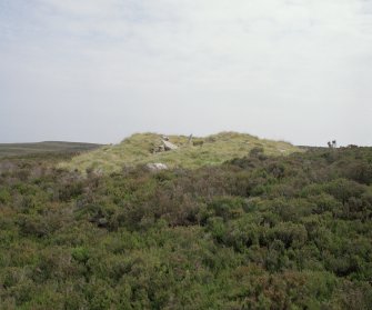 View of chambered cairn from SSE.Digital copy of photograph.
