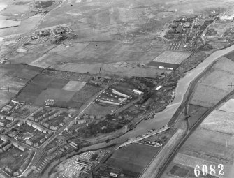 Oblique aerial view of Abbotsinch airfield.