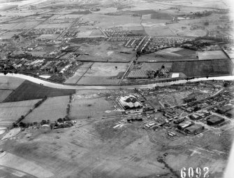 Oblique aerial view of Abbotsinch airfield.