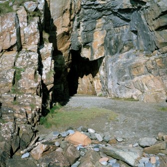 St Ninian's Cave.
Cave Entrance. View from S.