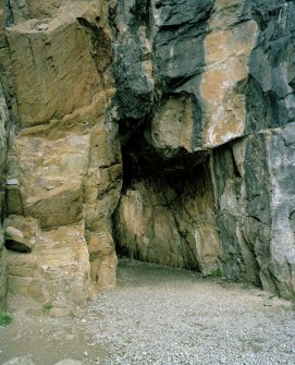 St Ninian's Cave.
Interior. View of Cave from S.