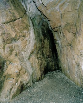 St Ninian's Cave.
Interior. View of Cave from SSE.