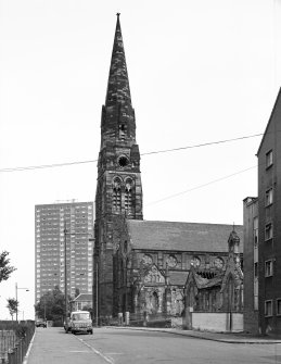 View from West 
Townhead and Blochairn Parish Church